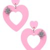 Emmi Helen Co. Valentine Hoop Earrings - Pastel Pink | Earrings