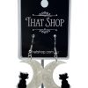 That Shop Crescent Kitty Drop Earrings | Earrings