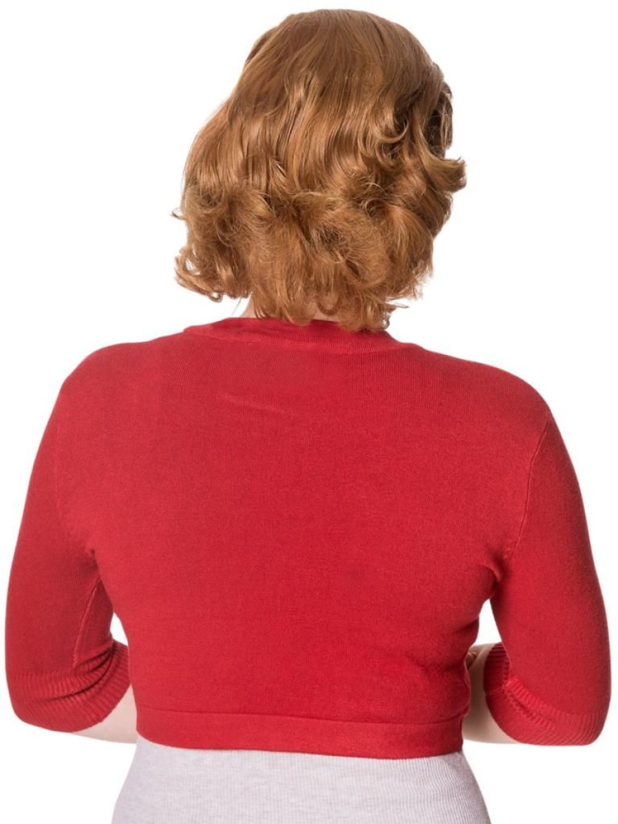 Banned Retro Hudson Bolero - Red | Cardigans