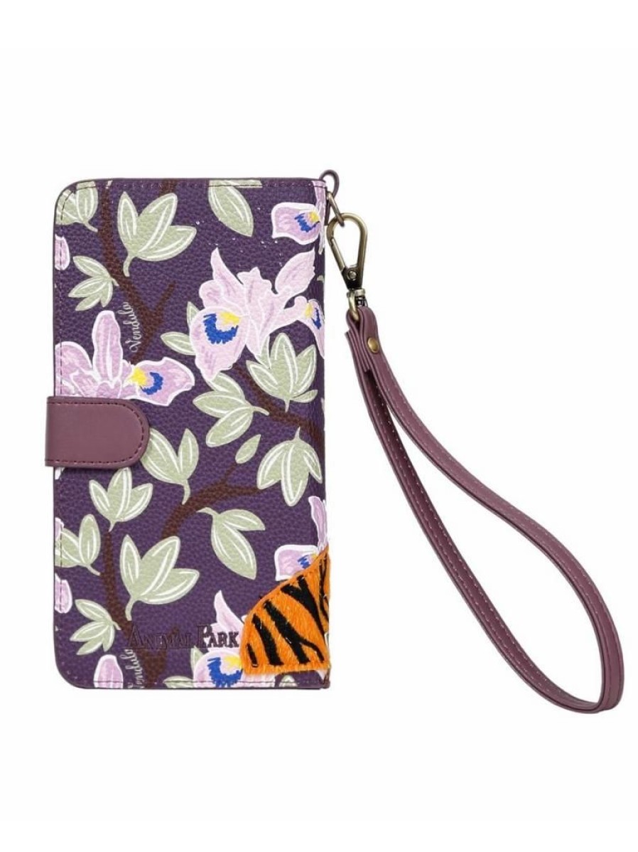 Vendula London Animal Park - Tiger Universal Flip Phone Case | Wallets & Coin Purses