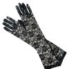 That Shop Elbow Lace Gloves - Black | Gloves