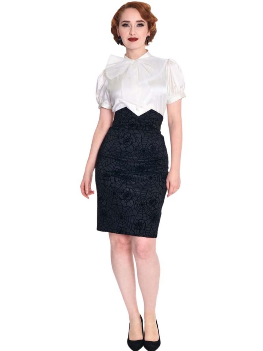 Voodoo Vixen Spider Web Pencil Skirt | Skirts