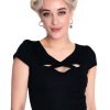 Voodoo Vixen Aaliyah Top - Black | Tops & Blouses