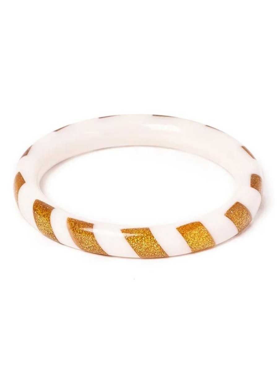 Splendette Narrow Bells Candy Stripe Bangle | Bangles