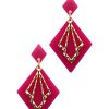 Emmi Helen Co. Deco Drop Earrings - Hot Pink | Earrings