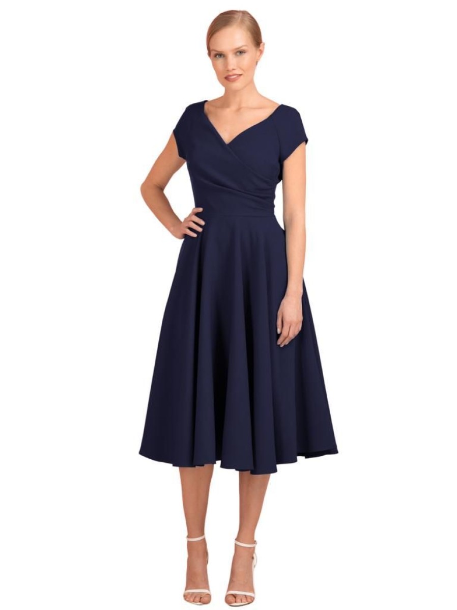 The Pretty Dress Company Hourglass Swing - Navy | Dresses