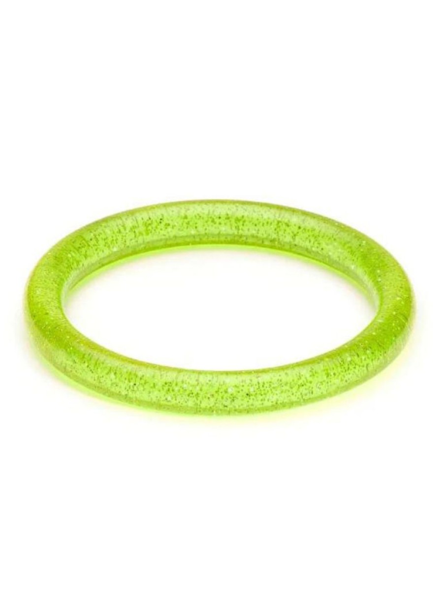 Splendette Narrow Lime Glitter Bangle - Duchess | Jewellery