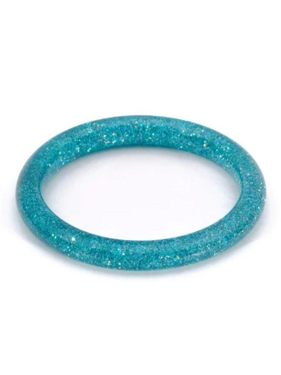 Splendette Narrow Teal Glitter Bangle - Duchess | Bangles