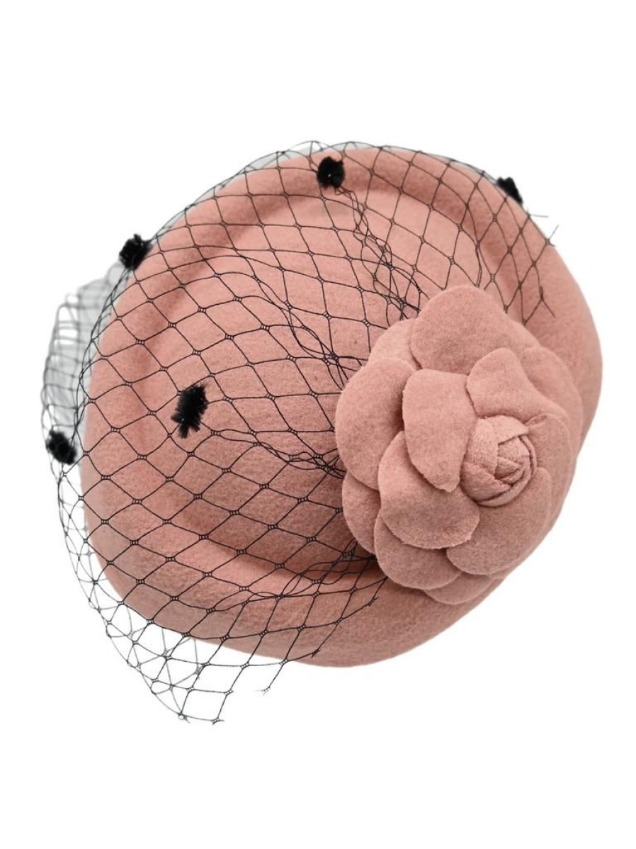 That Shop Rosalie Pillbox Hat - Dusty Pink | Hair Accessories