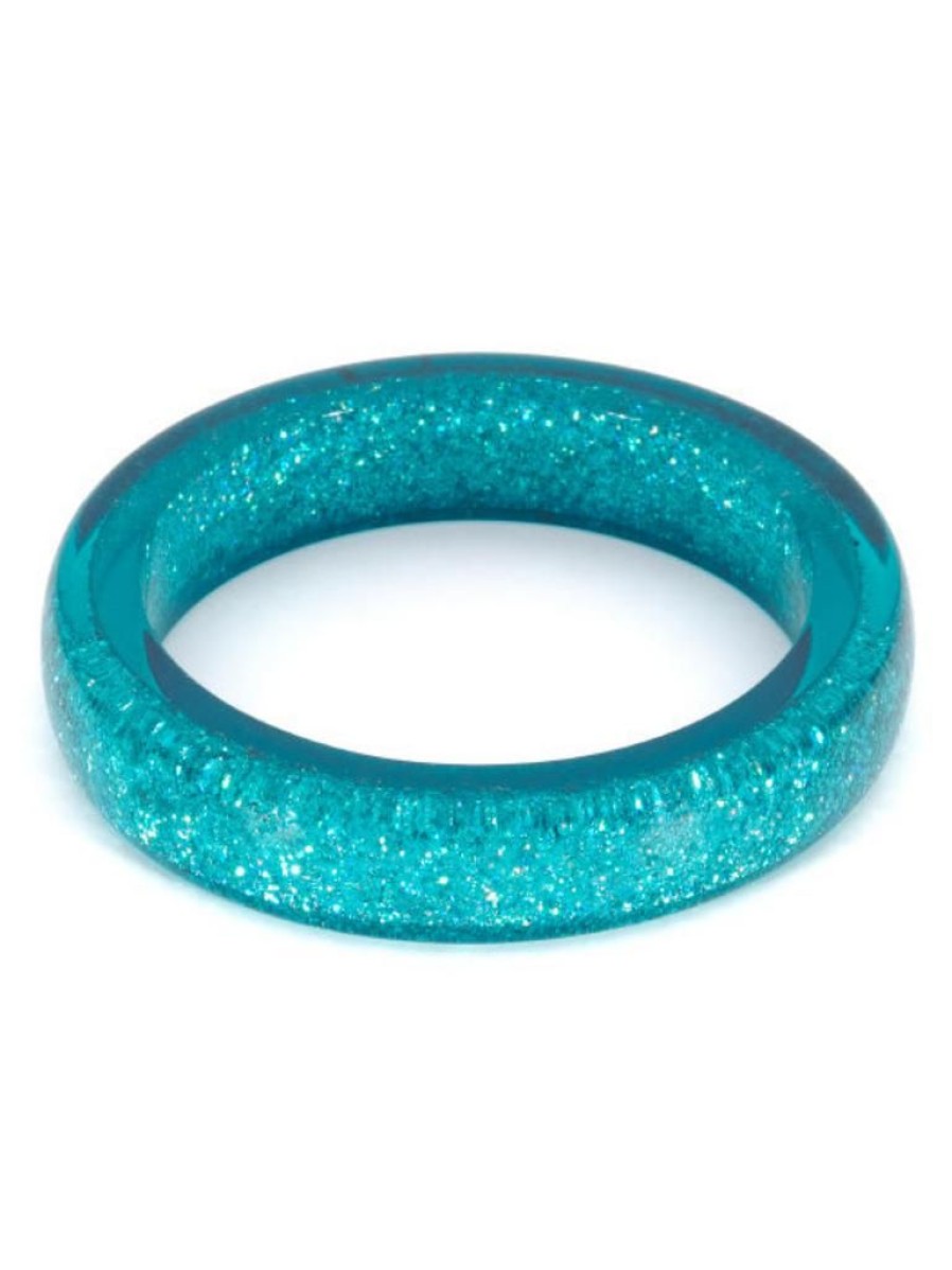 Splendette Teal Glitter Bangle | Bangles