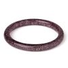 Splendette Narrow Gunmetal Glitter Bangle | Jewellery