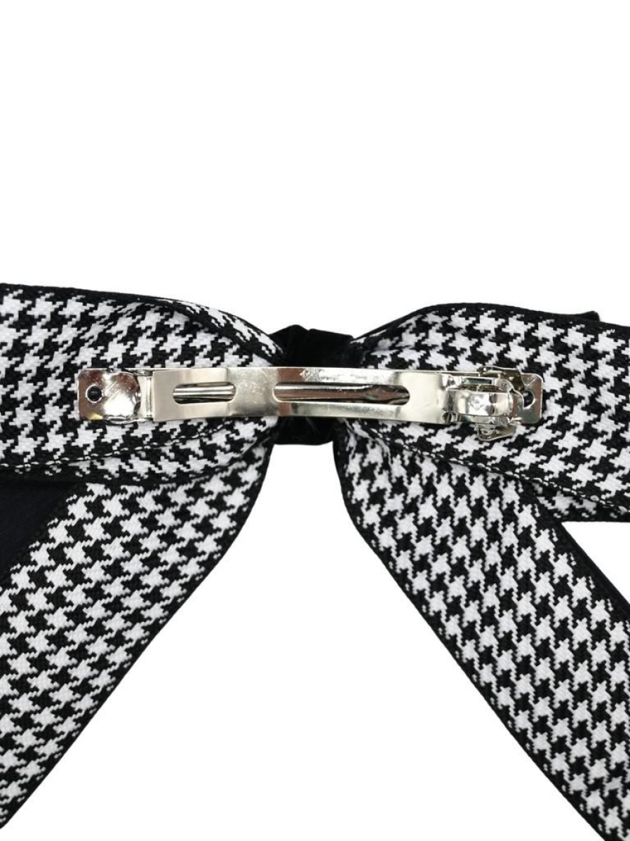 That Shop Hannah Bow Barrette - Houndstooth | Hair Accessories