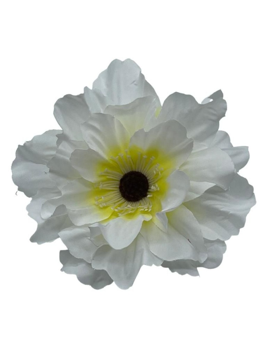 That Shop Beach Rose Hair Flower - White | Hair Accessories