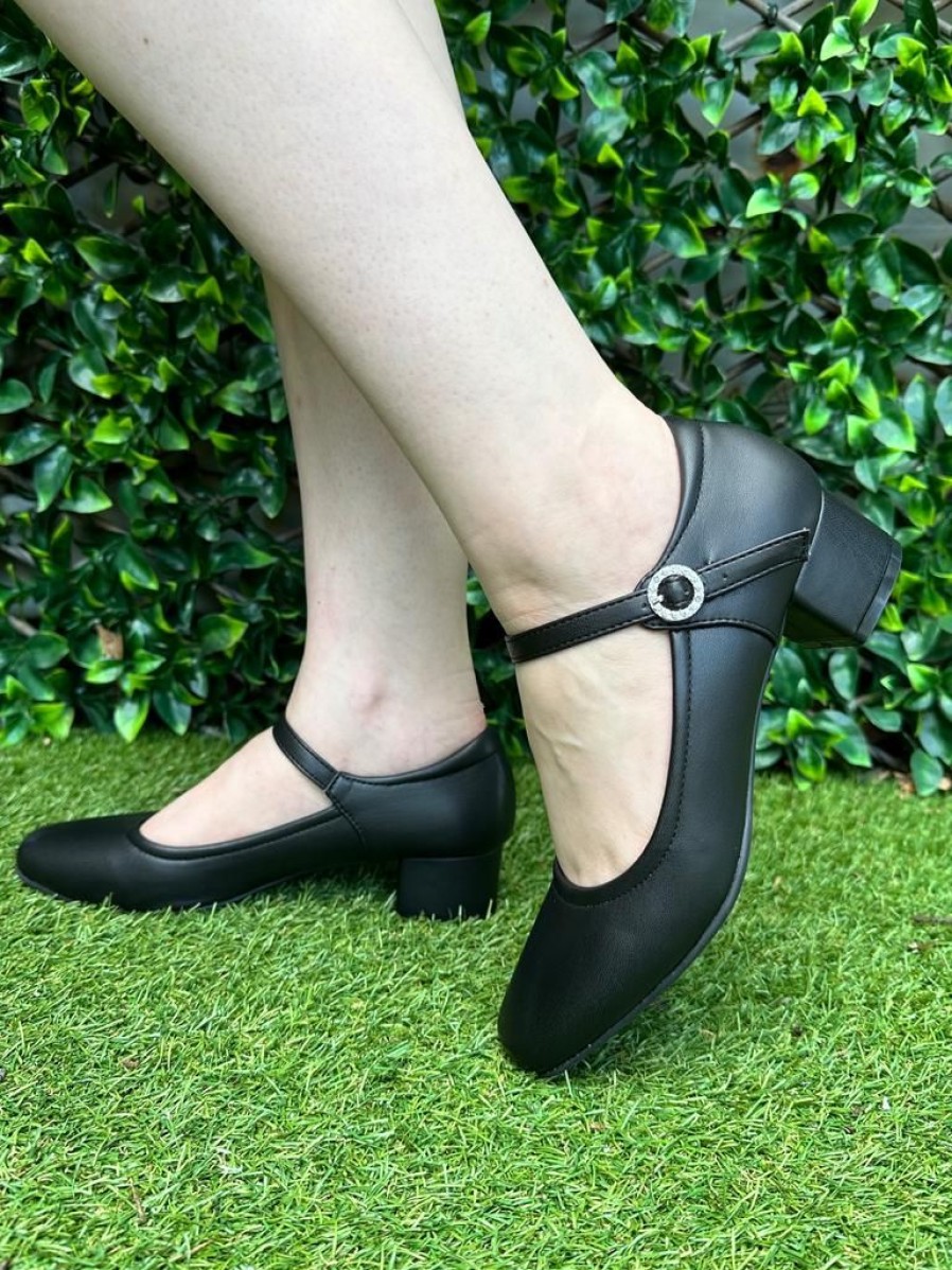 That Shop Noir Block Heel - Matte | Shoes