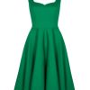 Hell Bunny Heidi Swing - Green | Dresses