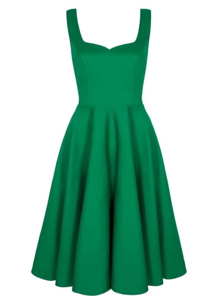 Hell Bunny Heidi Swing - Green | Dresses