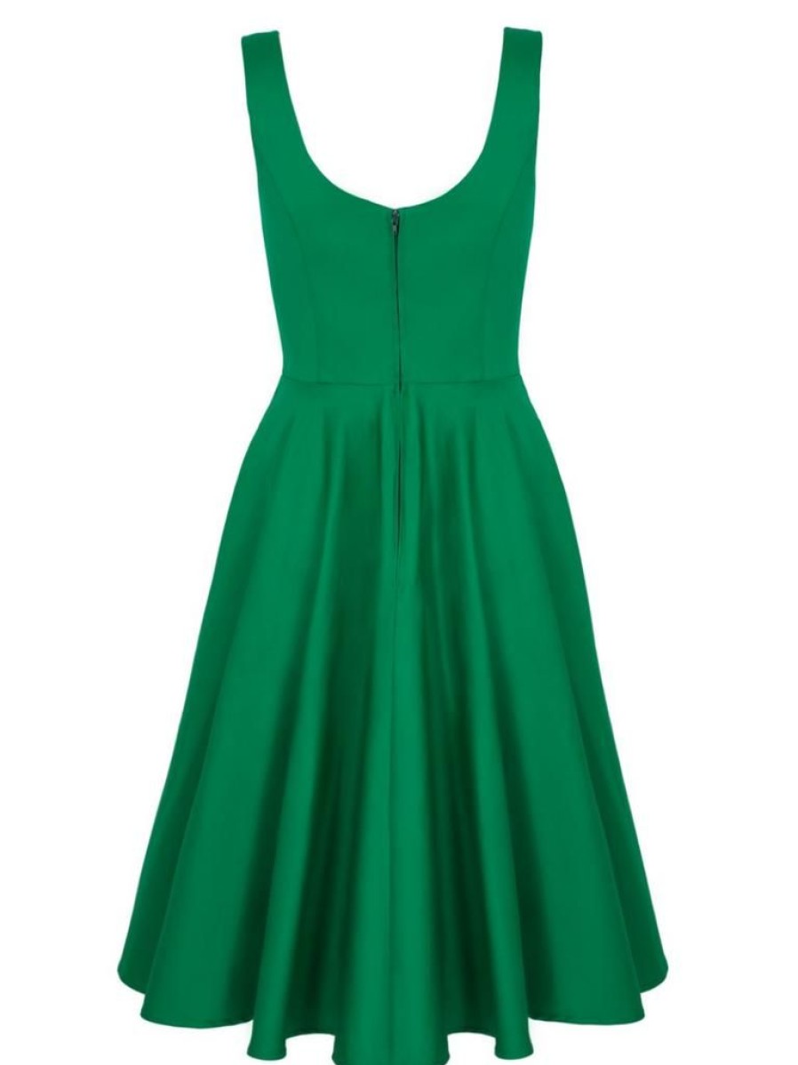 Hell Bunny Heidi Swing - Green | Dresses