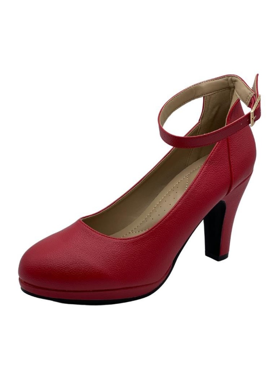 That Shop Neo Platform Heels - Red | Shoes