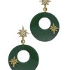 Emmi Helen Co. Bauble Hoop Earrings - Green | Jewellery