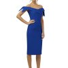 The Pretty Dress Company Tilly Bow Pencil - Cobalt | Dresses