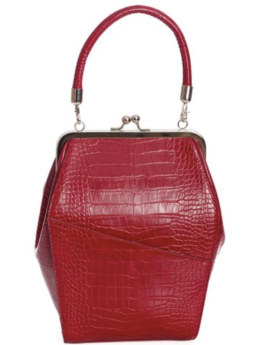 Banned Retro Sherry Handbag - Burgundy | Bags