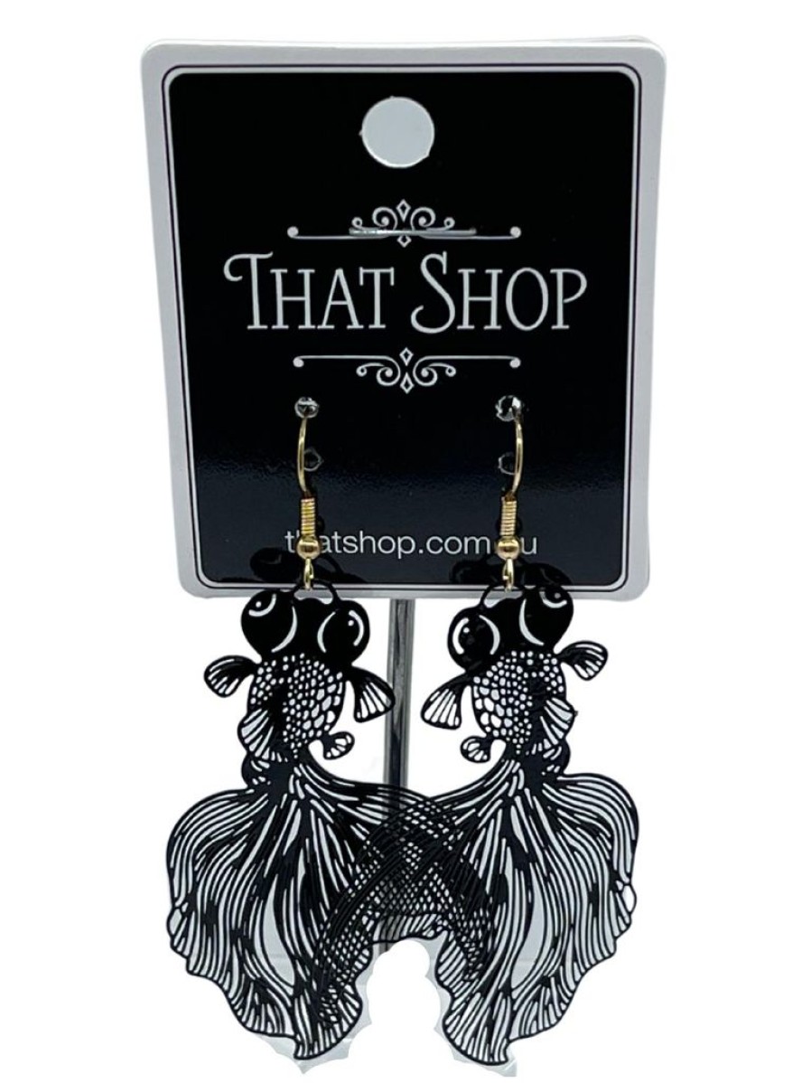 That Shop Telescope Goldfish Drop Earrings | Earrings