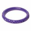 Splendette Narrow Paradise Heavy Carve Bangle | Jewellery