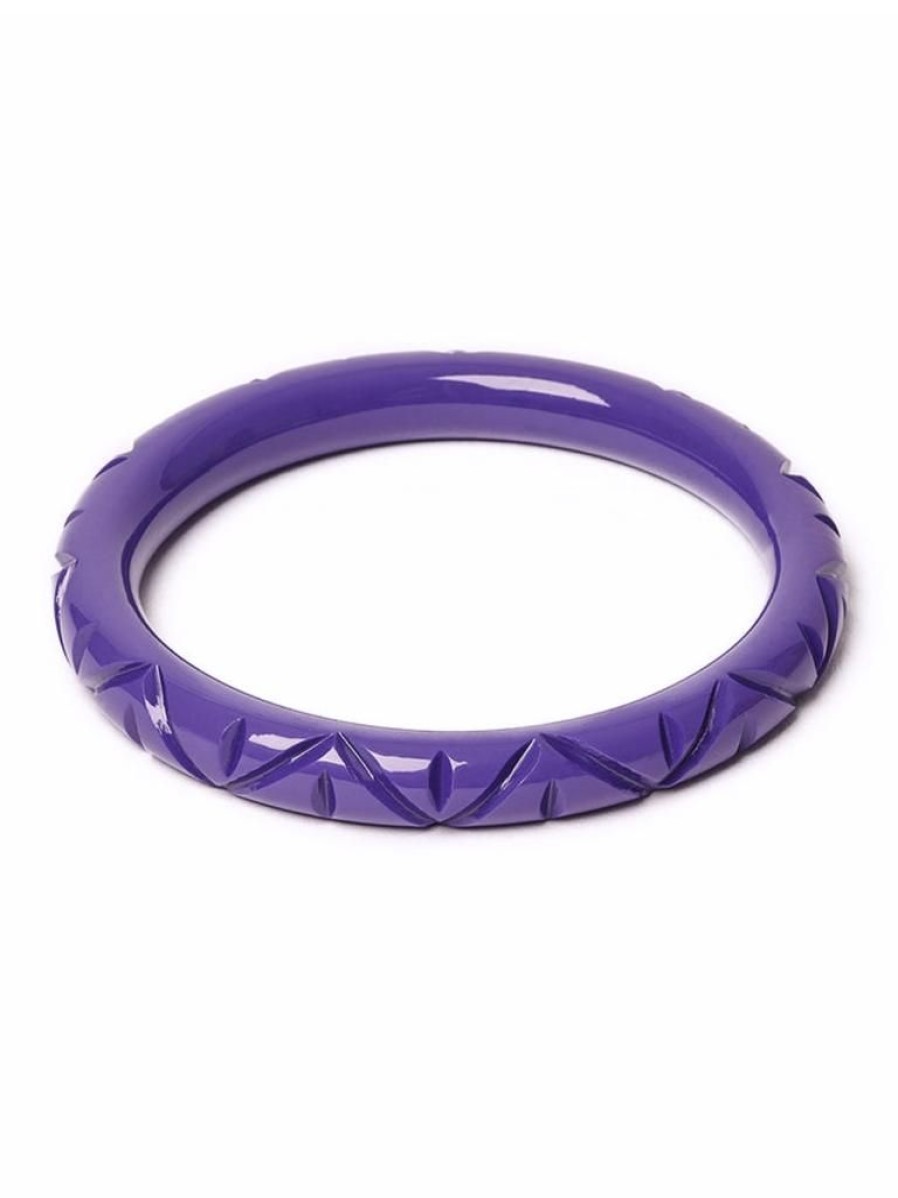 Splendette Narrow Paradise Heavy Carve Bangle | Jewellery