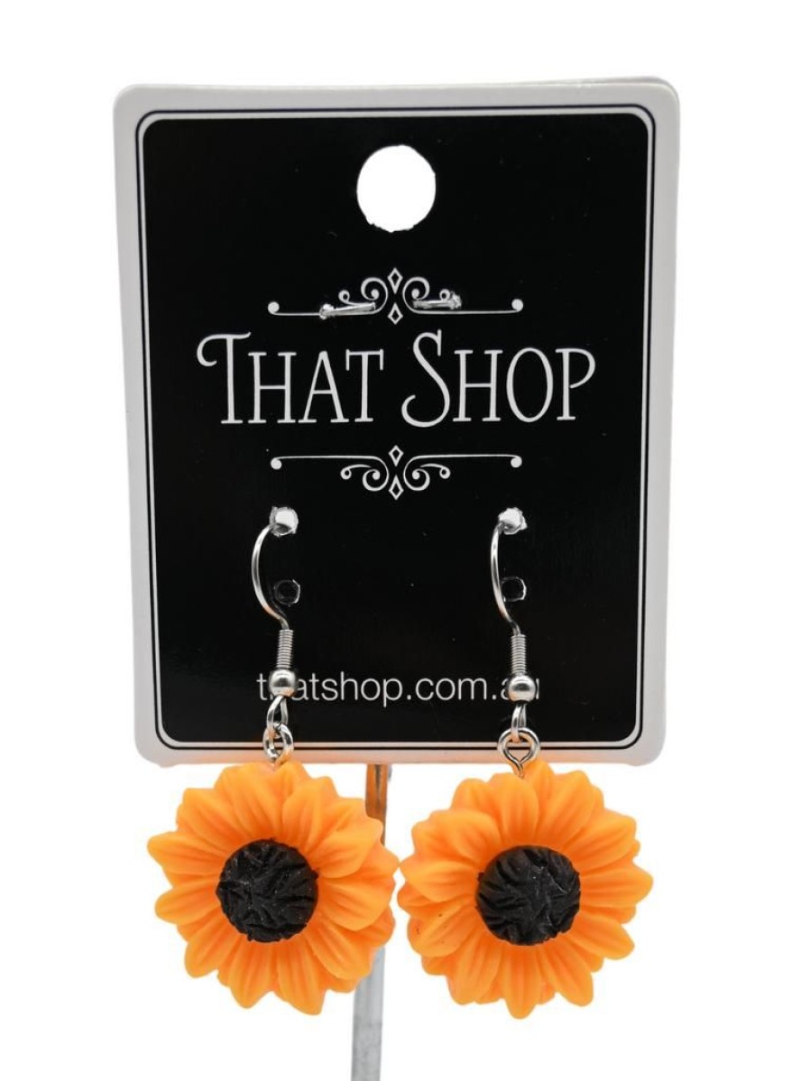 That Shop Sunflower Drop Earrings | Jewellery