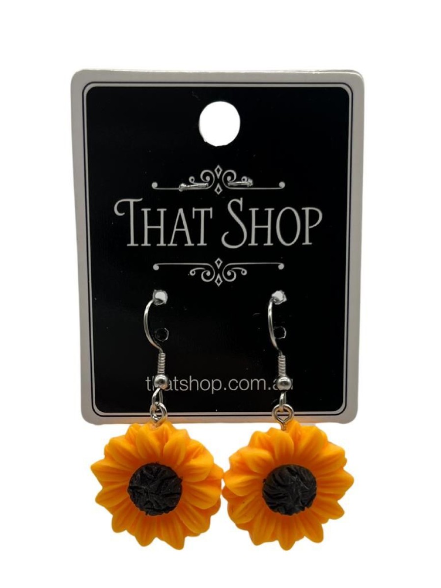 That Shop Sunflower Drop Earrings | Jewellery