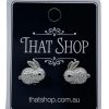 That Shop Bunny Diamante Stud Earrings | Jewellery