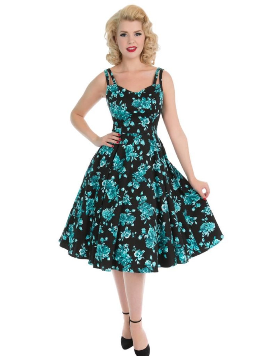 Hearts & Roses Rosaceae Swing - Black | Dresses