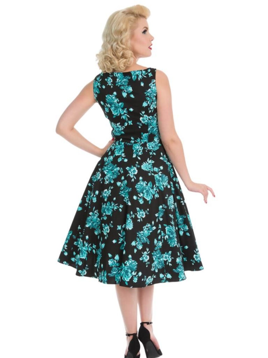 Hearts & Roses Rosaceae Swing - Black | Dresses